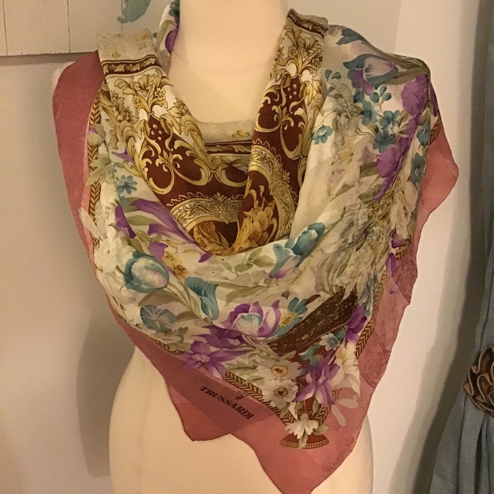 Trussardi silk scarf